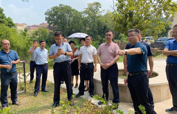 廣東省生態(tài)環(huán)境廳、江西省生態(tài)環(huán)境廳考察調(diào)研我司農(nóng)村生活污水處理站